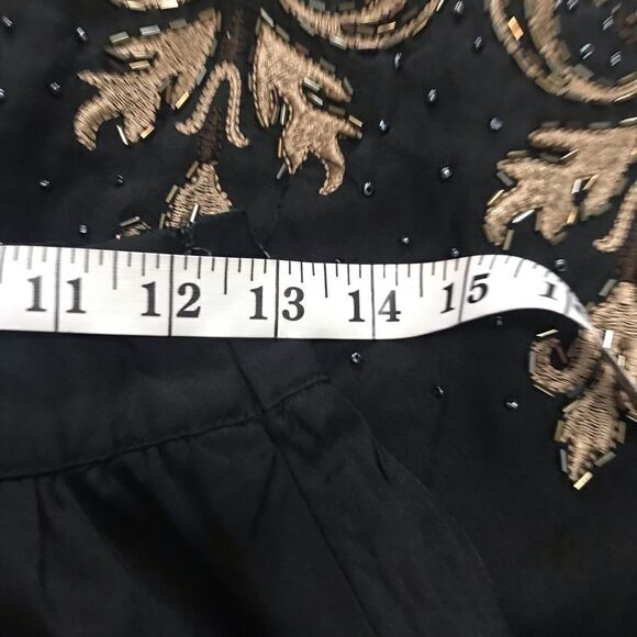 Forever 21 Black Beaded Mini Skirt Size Small - Picture 10 of 13